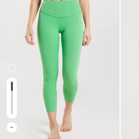 Gymshark Studio 7/8 Leggings  in green, size M - Picture 1 of 10